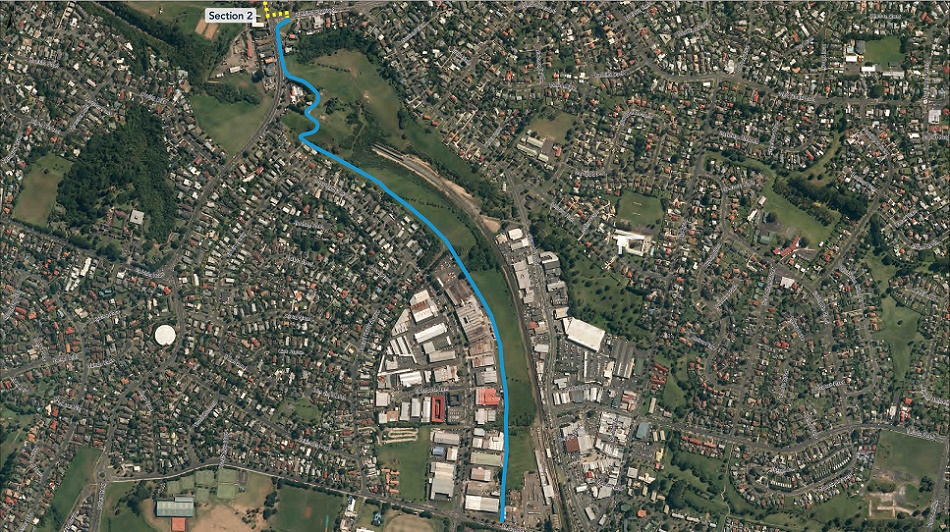 Glen Innes Shared Path Section 1 Map