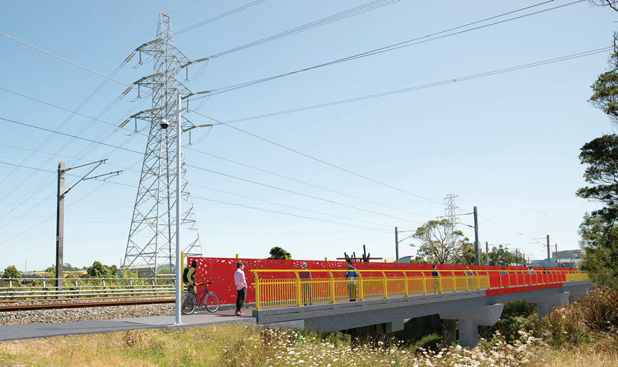Artist impression of the Whau river bridge