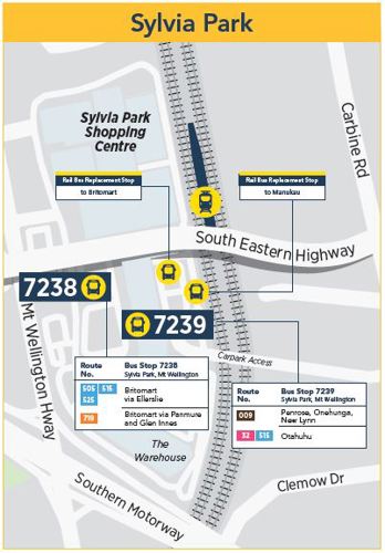 Sylvia Park alternative transport map Oct 2016