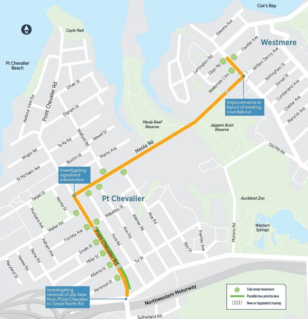 Point Chevalier to Westmere improvements (20172019)