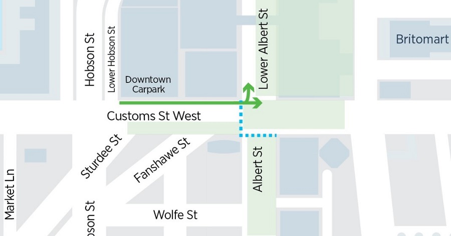Customs Street map July 2017