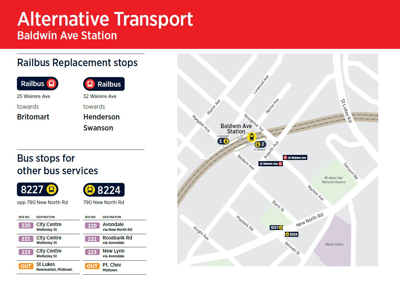 Baldwin Ave map image