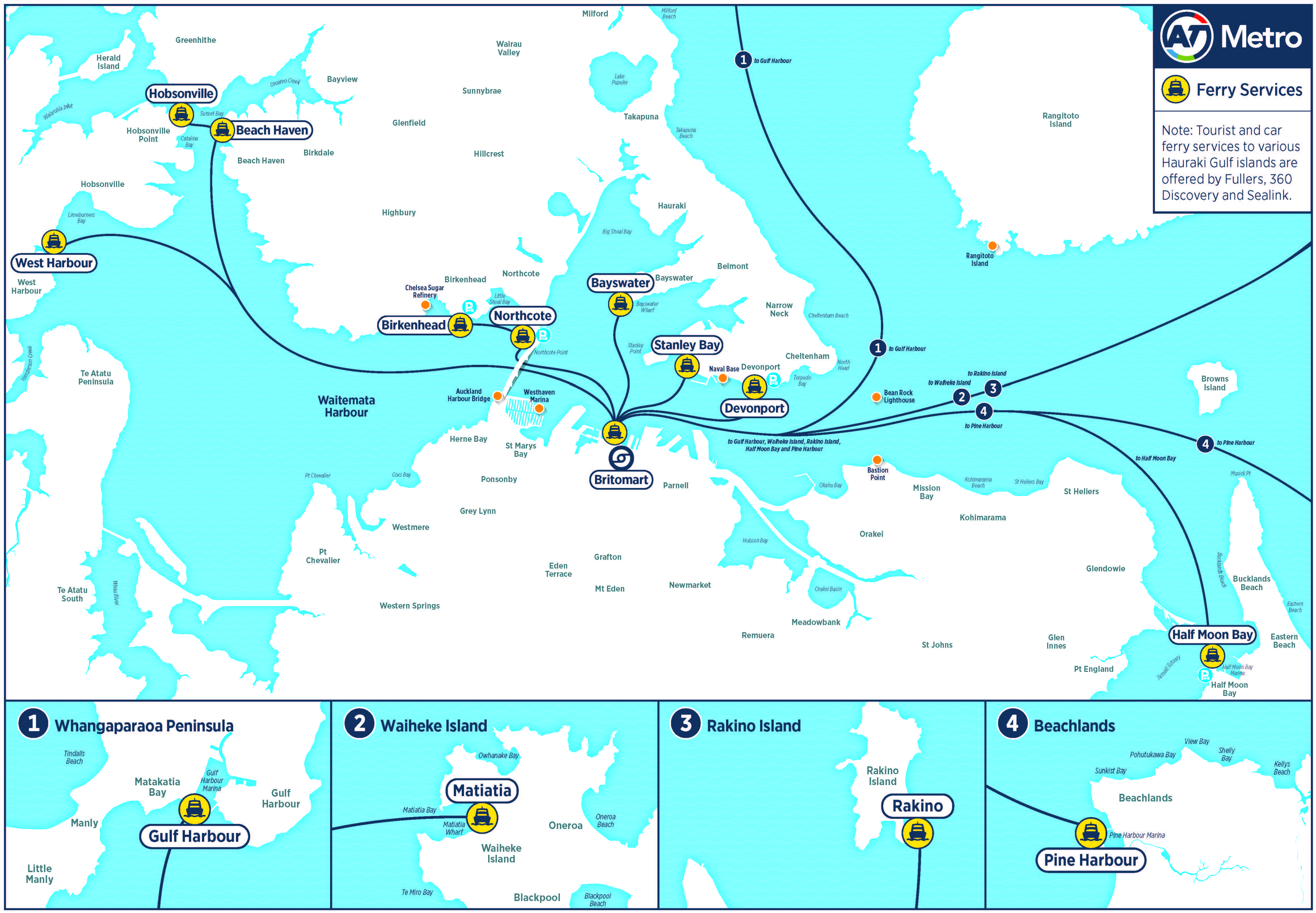 Ferry Route Map 