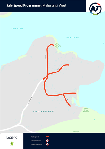 Mahurangi West - map