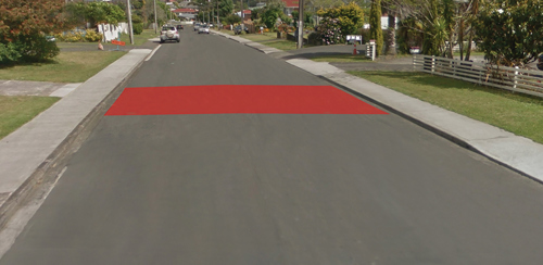 Illustrated example of entry signage