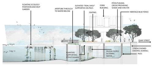 Downtown enhancements cross section