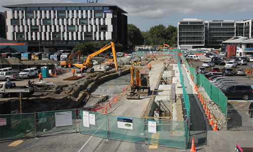 Northern end of Daldy Street, image taken on 1 March 2019