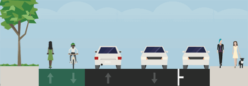 Cross section of Bayswater Avenue.