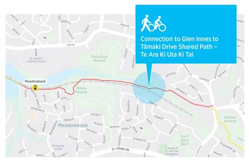 Overview map with GI to Tāmaki Drive