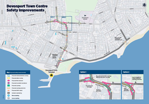 Devonport Town Centre Safety Improvements Map ?width=500&height=351.41158989598813