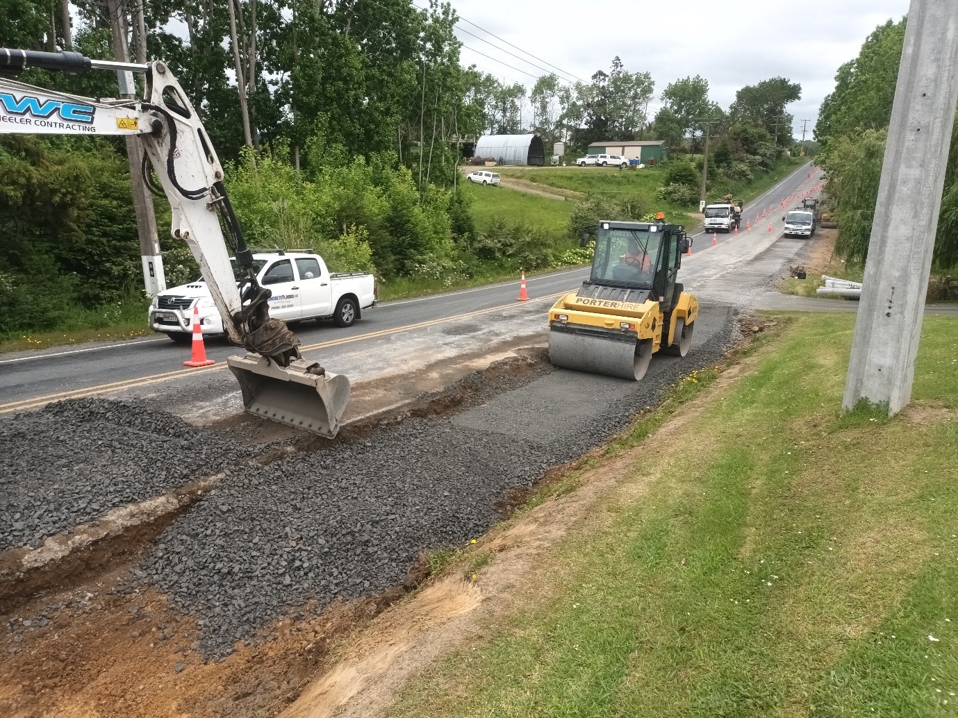 Road closure in Whitford Park