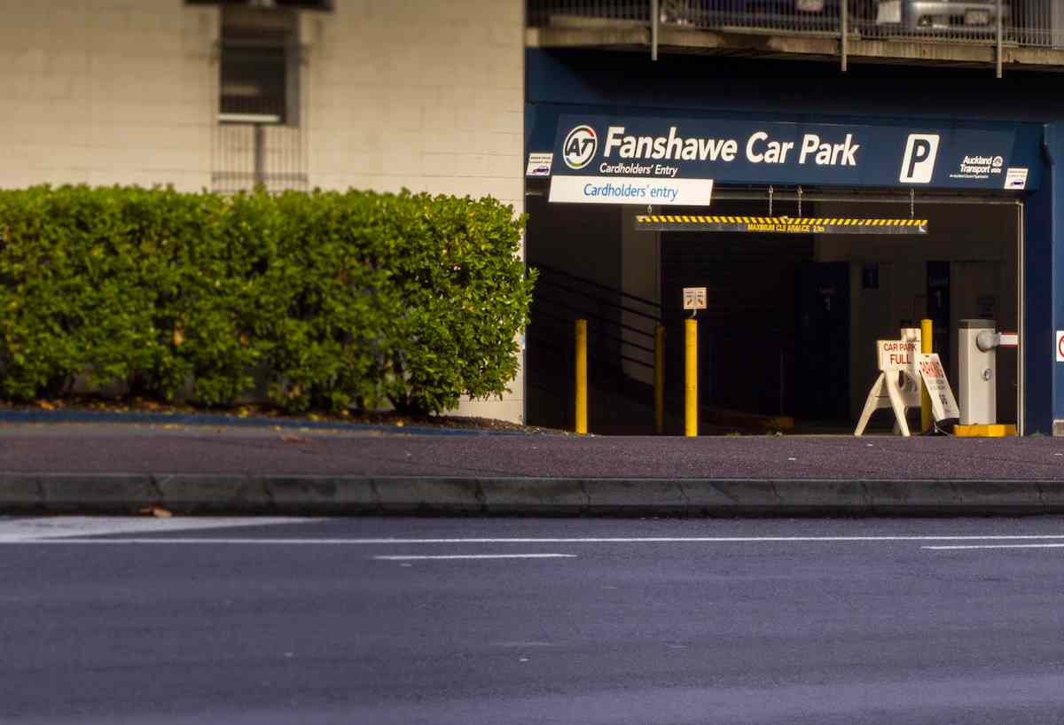 Fanshawe Street car park entrance.