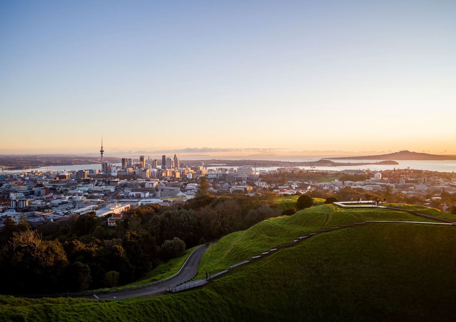 View of the city from Mount Eden.