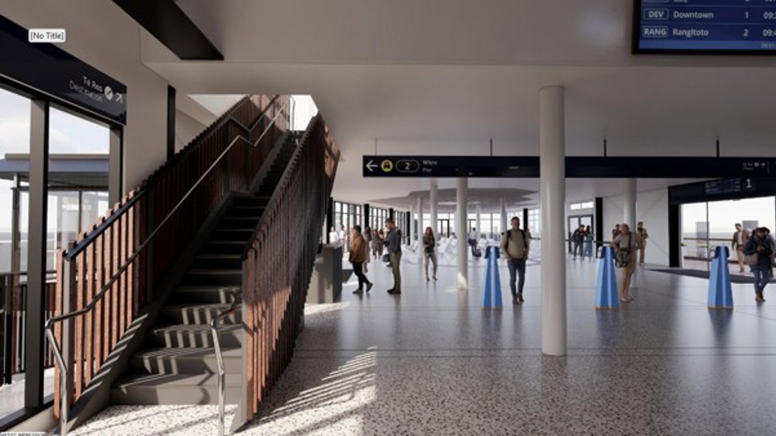 artist render of Devonport ferry terminal.