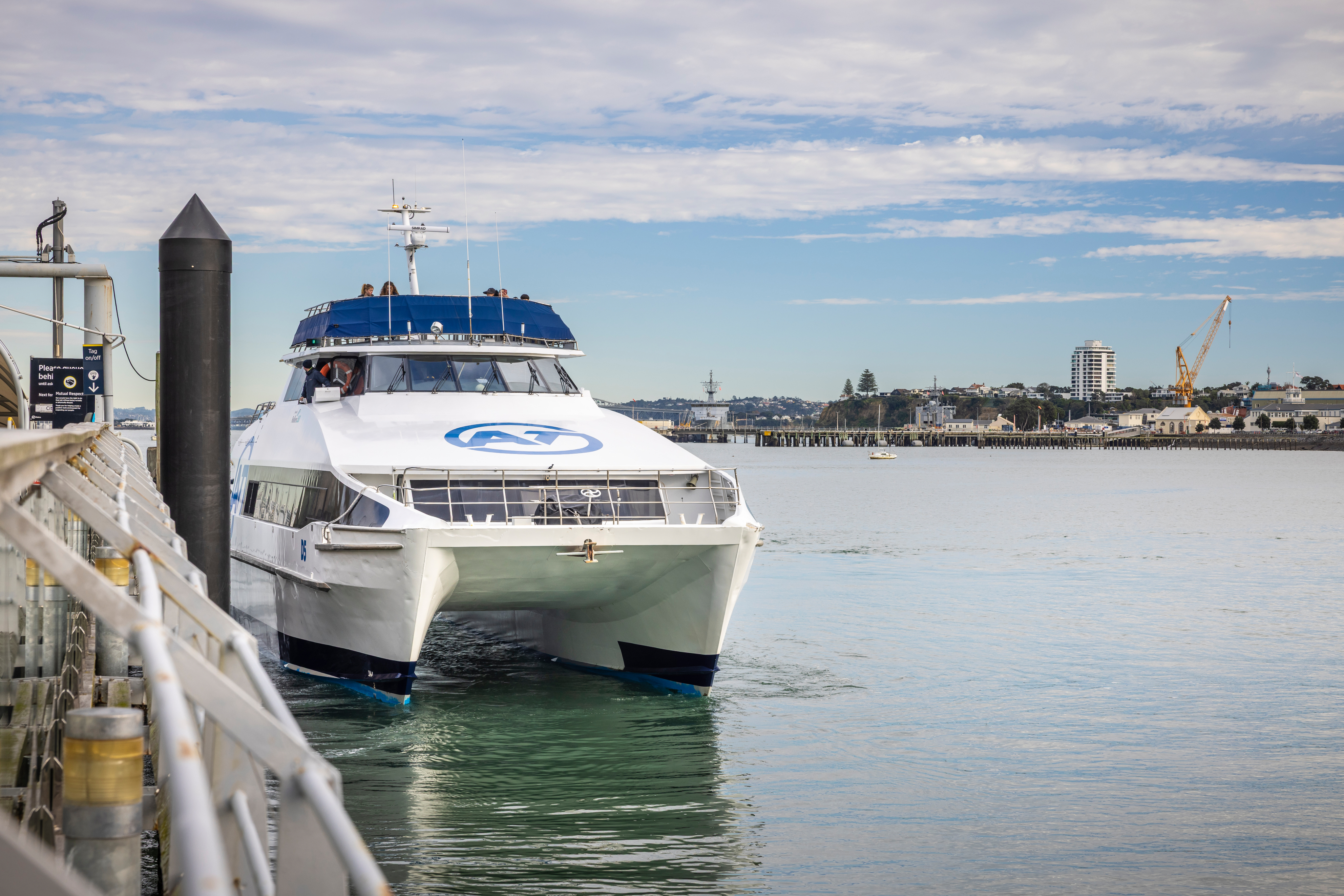 Ferry on waterfront