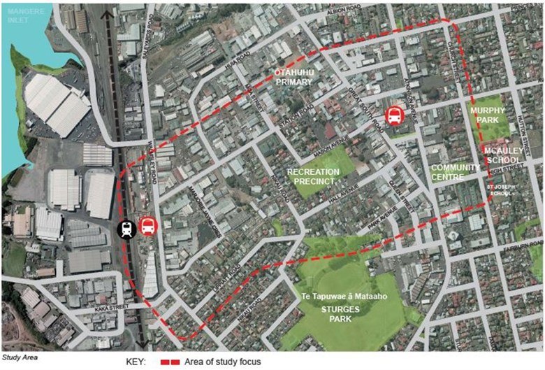 Mangere Town Centre Map Otahuhu Linkages