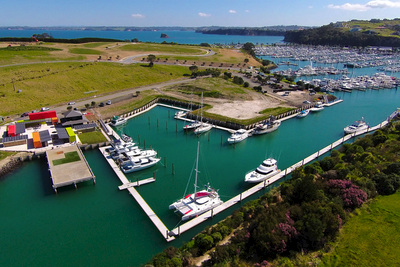 Gulf Harbour marina.
