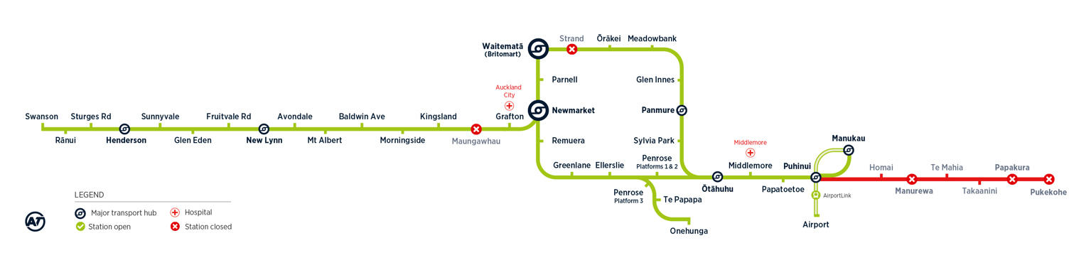 Rail network map showing Stage 3b of the Rail network rebuild 