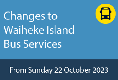 Changes To Waiheke Bus Services