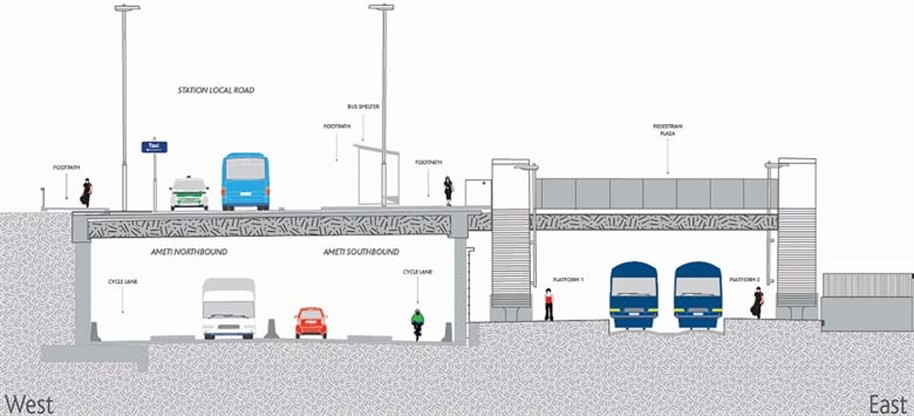 AMETI link tunnel cross section