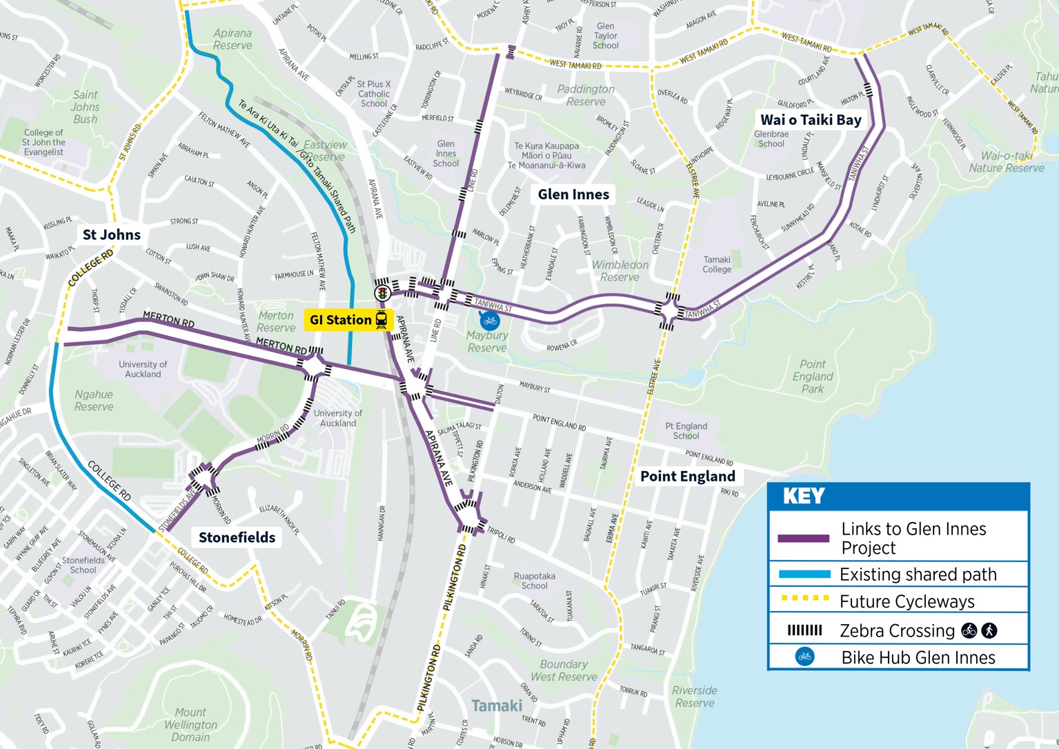Project map for Links to Glen Innes project.