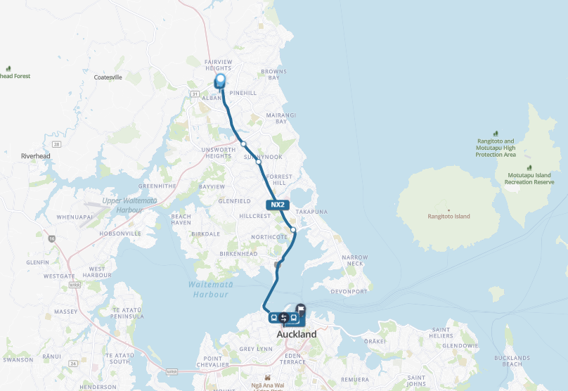 North Shore to Lower Albert Street bus