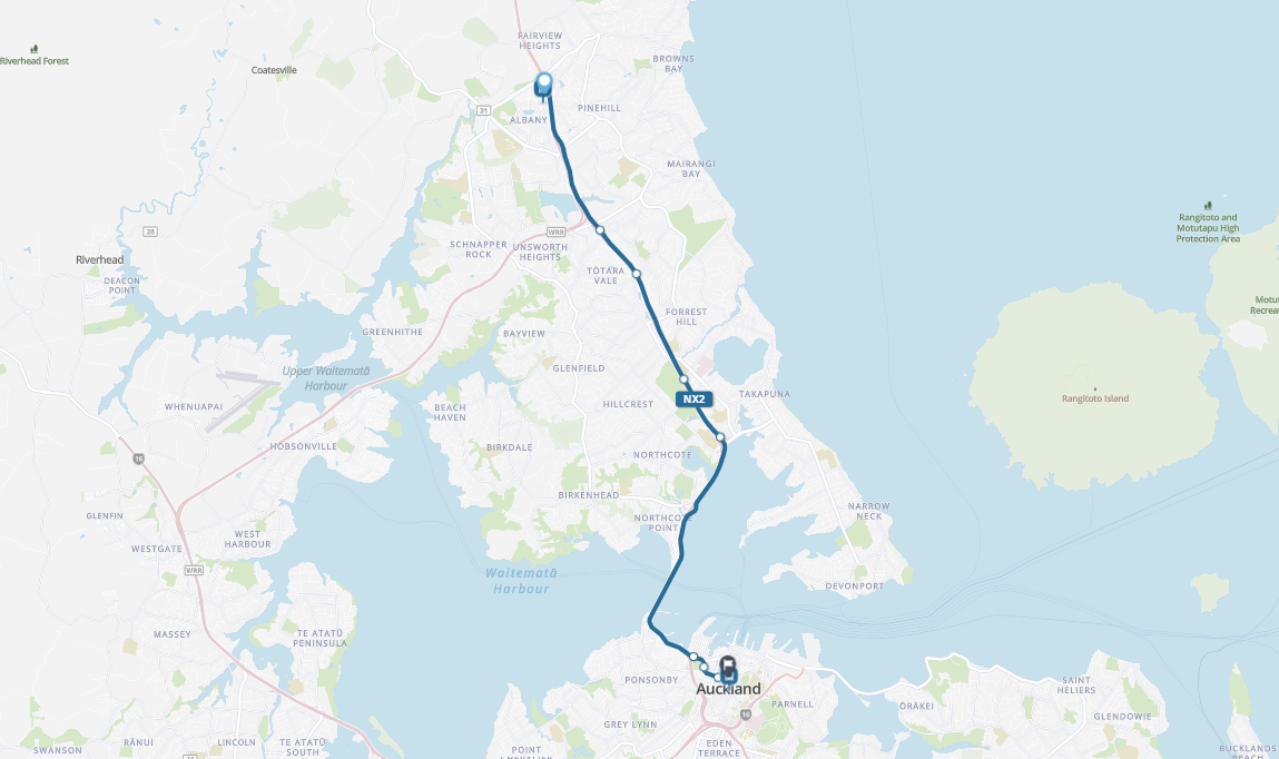 NX2 to Aotea Square