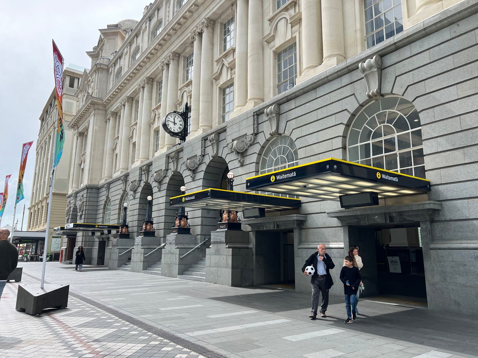 Photograph of the entrance to Waitematā Station