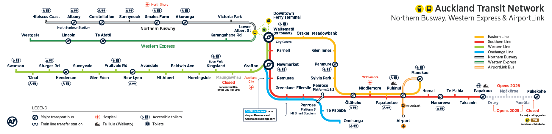 Auckland train network