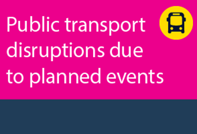 Public Transport Disruptions Due To Planned Events Webtile
