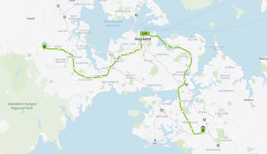 East or West Auckland to Spark Arena